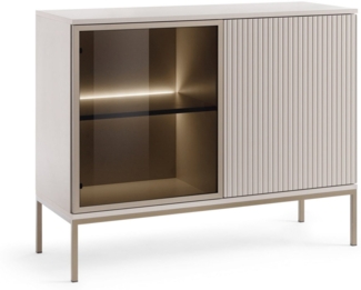 yourhouse24 Kommode Sento K104 mit LED-Beleuchtung, Kaschmir Untergestell aus Metall