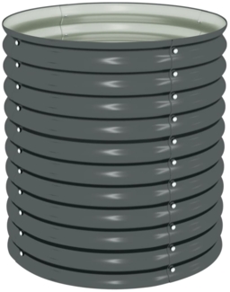 vidaXL Garten-Hochbeet 80x80x81 cm Verzinkter Stahl Grau 45525