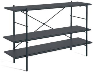 Outdoor Regal Etagere 120x34x80 cm schwarz NE