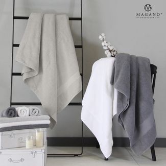 MAGANO Handtücher Set, Bambus & Baumwolle, Luxusqualität, (Set, 2-St), Gewebedichte 600g/m², Handtuch 50x70 cm oder Duschhandtuch 70x140 cm