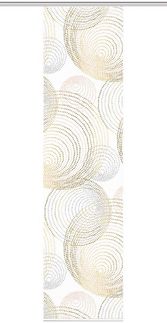 HOME WOHNIDEEN Schiebegardine 84111 SPIRO Schiebegardine recyceltes Polyester, Bambusoptik, 245x60 (1 St), Paneelwagen, transparent, Polyester (recycelt) Polyester