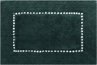 Eurofirany Teppich CHICK Eleganter Teppich Design Badematte Badeteppich Kristalle, dekorativer Bettvorleger 50x70 cm 60x90 cm Baumwolle