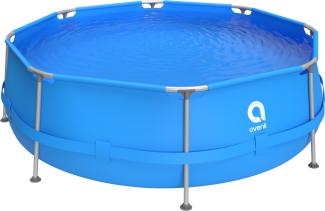 Avenli Frame Pool 300 x 76 cm, Aufstellpool rund, ohne Pumpe, blau