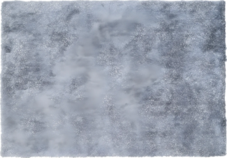 Vente-unique - Hochflorteppich - 160 x 230 cm - Silberfarben - GLITTER