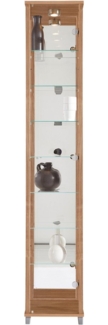 fif möbel Vitrine OPTIMA Standvitrine/Glasvitrine 1x Glastür,perfekt für Sammler,Sammlervitrine