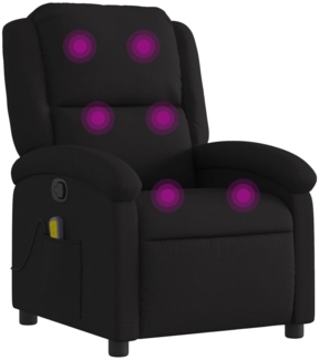 vidaXL Massage-Relaxsessel, schwarzer Stoff 3205418