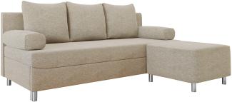 Schlafsofa Dover (Sofa mit Polsterhocker, Farbe: Matana 17)