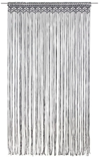 vidaXL Makramee Vorhang Anthrazit 140x240 cm Baumwolle 323993