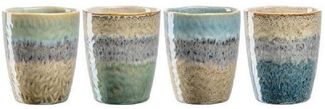 Leonardo MATERA Keramikbecher 300 ml gemischt 4er Set - A
