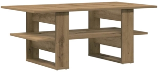 Couchtisch, Sofatisch Artisan-Eiche 102 x 55 x 42 cm Holzwerkstoff