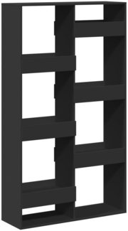 vidaXL Raumteiler Schwarz 100x33x175 cm Holzwerkstoff 3309574