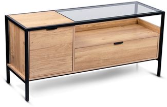 bv-vertrieb Lowboard TV-Lowboard Fernsehschrank TV Schrank Eiche Wildeiche