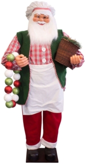 Von Hand gefertigter Weihnachtsmann Koch 150cm - für die richtige Festtagsstimmung