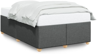 vidaXL Bettgestell ohne Matratze Dunkelgrau 120x200 cm Stoff 3284723