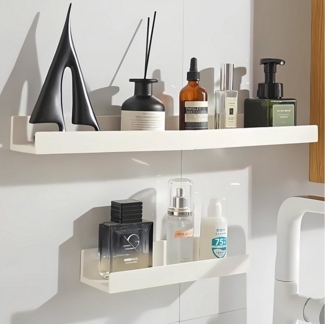GLIESE Wandregal Weiße Wandregale für Küche, Badezimmer, Arbeitszimmer, Wohnzimmer, Set 3-tlg.