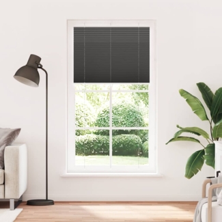 vidaXL Plissee Schwarz 105x200 cm Stoffbreite 104,4 cm Polyester 4015161