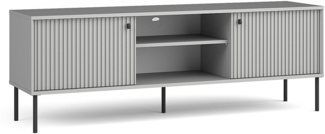 AX LIVING Lowboard TV Irelis 156 cm Grau Schwarz Modern