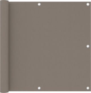 vidaXL Balkon-Sichtschutz Taupe 90x500 cm Oxford-Gewebe 134990