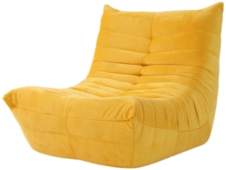 ToteBox Loungesofa Wildleder Lesesessel XXL mit Rückenlehne für Schlafzimmer Wohnzimmer