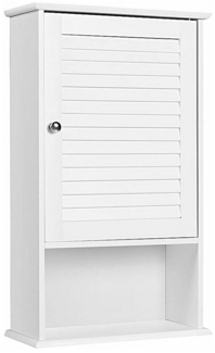 KOMFOTTEU Hängeschrank Badezimmerschrank mit verstellbarem Fächer & Ablage, 42 x 17 x 70 cm