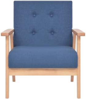 vidaXL Sessel Blau Stoff [244654]