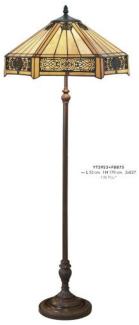 Casa Padrino Tiffany Stehleuchte Höhe 170 cm, Durchmesser 53 cm Leuchte Lampe