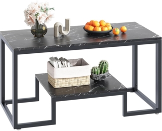 Couchtisch Holz Schwarz 100 x 48 x 45 cm Moderner Stil