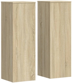 vidaXL Pflanzenständer 2 Stk. Sonoma-Eiche 33x33x100 cm Holzwerkstoff 3307884