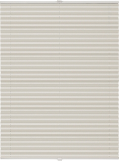 ondeco Plissee nach Maß für alle Fenster innen Montage in Glasleiste mit Spannschuh Sonnenschutz Rollo Sichtschutz Blickdicht - Vanille - B): 71-80 cm, H): 101-150 cm