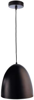 Deko Light Bell Pendelleuchte schwarz, weiß 1 flg. E27 Modern