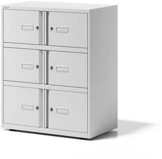 Office Lodge Essentials, 6 Türen: 4x H 267 & 2x H 304 mm, Farbe verkehrsweiß