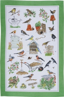 Ulster Weavers Geschirrtuch Garden Birds, (Set, 1-tlg, Set), perfekte Ergänzung für Ihre Küche, 100% Baumwolle, 48x74 cm