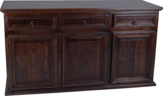 MiaMöbel Mexico Sideboard Massivholz Pinie Kolonialstil Mexiko Möbel Mexikanisch