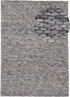 carpetfine Wollteppich Sina, auch als Läufer, rechteckig, Höhe: 14 mm, Handweb Teppich, reine Wolle, meliert, handgewebt, weich & kuschelig