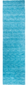 Morgenland Gabbeh Teppich - Softy - Uni - läufer - 200 x 80 - Türkis