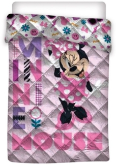 Disney Minnie Mouse Steppdecke Decke 100% Polyester Kuscheldecke für Kinderzimmer