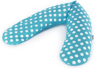 Theraline Stillkissen 190cm inkl. Bezug Indie Dots petrol Mikroperlenfüllung
