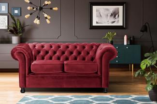 Home affaire Chesterfield-Sofa Chesterfield Home 2-Sitzer, mit edler Knopfheftung und typischen Armlehnen