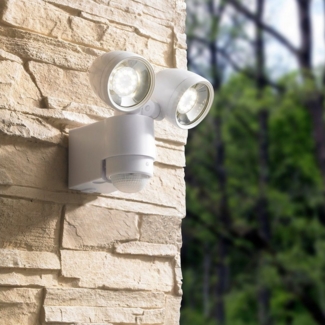 MeLiTec Außen-Wandleuchte MeLiTec LED Außenwandleuchte mit Bewegungsmelder, Strahler, Flutlicht, LED fest integriert, neutralweiß, LED Außenwandlamoe individuell verstellbar