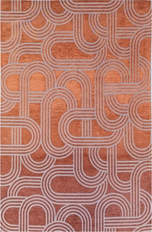 Teppich Lola&Moi Disco Red Pepper 240 x 340 cm