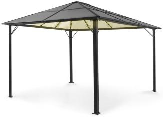 Pantheon Solid Sky Ambient Solar Pavillon 3x4 m Polycarbonat Aluminium Anthrazit