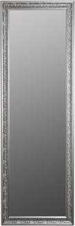 Casa Padrino Barock Wandspiegel Silber 62 x H. 187 cm - Handgefertigter Spiegel im Barockstil