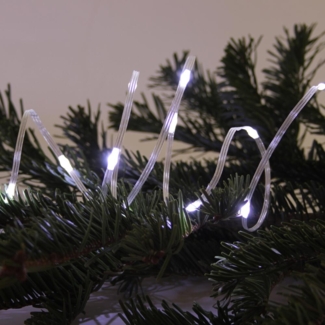 FHS LED-Lichterkette 100 LED kaltweiß 8-facher Timer, IP44