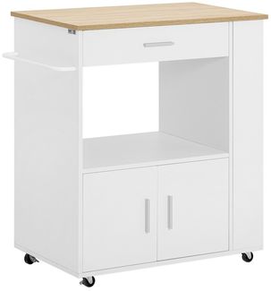 SoBuy FKW113-WN Wäscheschrank, Spanplatte, Lackiert, Weiß, 80 x 91 x 38 cm