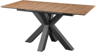 set one by Musterring Esstisch New Atlanta, Platte rechteckig mit schweizer Kante, ausziehbar, Stern-Gestell