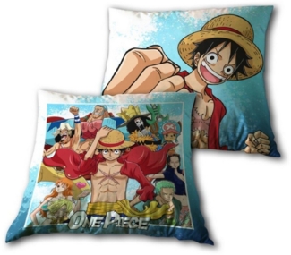 One Piece Anime Dekokissen Dekokissen aus Baumwolle – Perfektes Couchkissen Baumwolle (1 Stück)