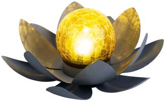 LED Solarleuchte, Lotusblume, 25 cm