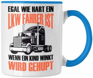 Trendation Tasse Lustige LKW-Fahrer Tasse Geschenk für Truckliebhaber Wenn Ein Kind WI