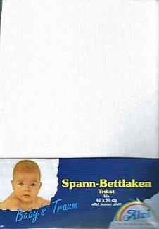 Alvi 'Trikot' Spannbettlaken grau, 40x90 cm