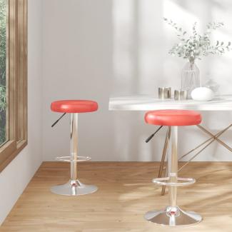 vidaXL Barhocker 2 Stk. Rot Kunstleder 333099